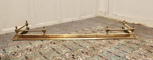 Victorian Barley Twist Brass Fender (1 of 5) Victorian Barley Twist Brass Fender (1 of 5)