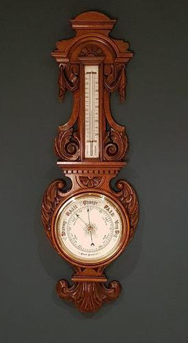 Superb Antique Polished Oak Banjo Barometer (1 of 6) Superb Antique Polished Oak Banjo Barometer (1 of 6)