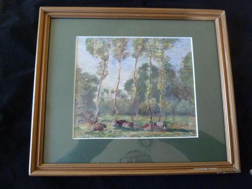 Ascribed To / Circle of Camille Pissarro ,Watercolour "Rural Scene in Eragny "? (1 of 8) Ascribed To / Circle of Camille Pissarro ,Watercolour "Rural Scene in Eragny "? (1 of 8)