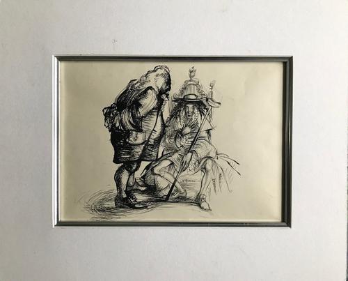 Original Pen and ink drawing by John Berry c.1960 (1 of 2) Original Pen and ink drawing by John Berry c.1960 (1 of 2)