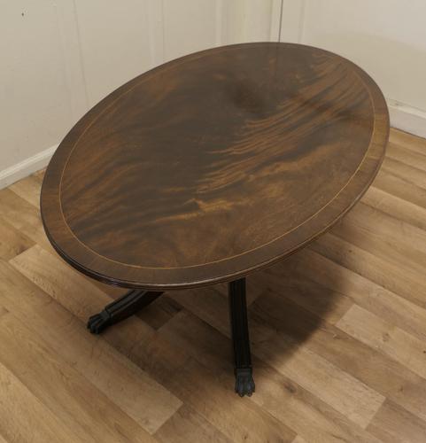 Large Regency Style Flame Mahogany Coffee Table (1 of 7) Large Regency Style Flame Mahogany Coffee Table (1 of 7)