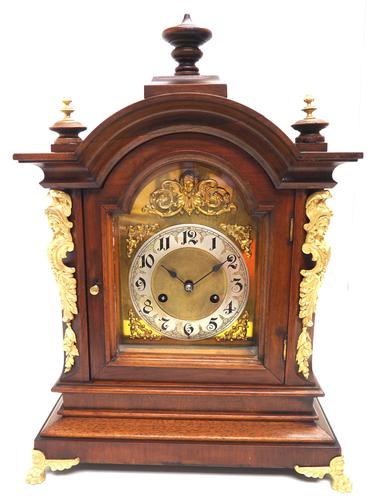 Fantastic Antique German HAC Bracket Clock – 8 Day Striking Mantel Clock c.1900 (1 of 12)