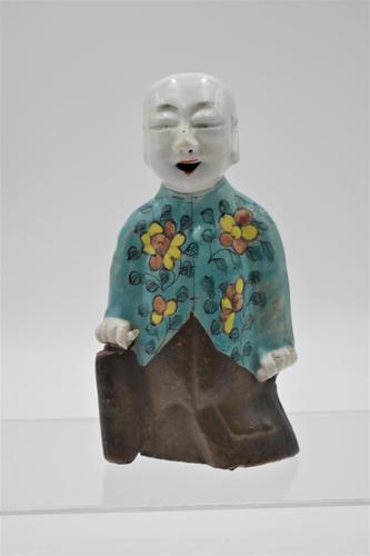 Chinese Laughing Boy - Famille Verte on Biscuit - Jiaqing (1 of 9) Chinese Laughing Boy - Famille Verte on Biscuit - Jiaqing (1 of 9)