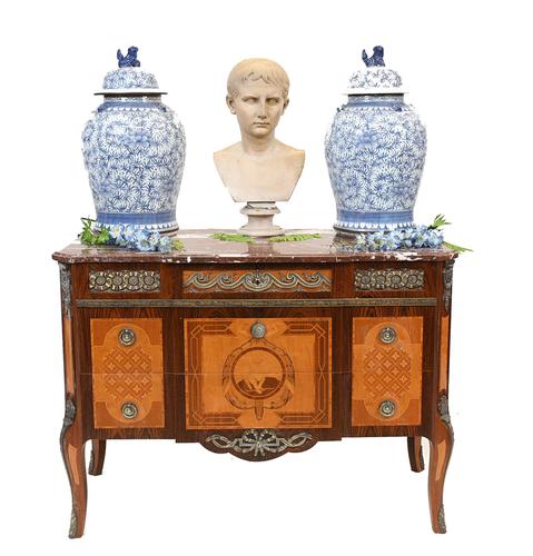 Neo Classical Swedish Commode Marquetry Chest of Drawers Scandanavian (1 of 16)