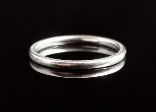 Vintage Art Deco Platinum Wedding Band (1 of 12)