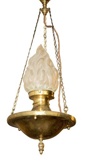 1920's Light Fitting with Flambeau Shade (1 of 3) 1920's Light Fitting with Flambeau Shade (1 of 3)