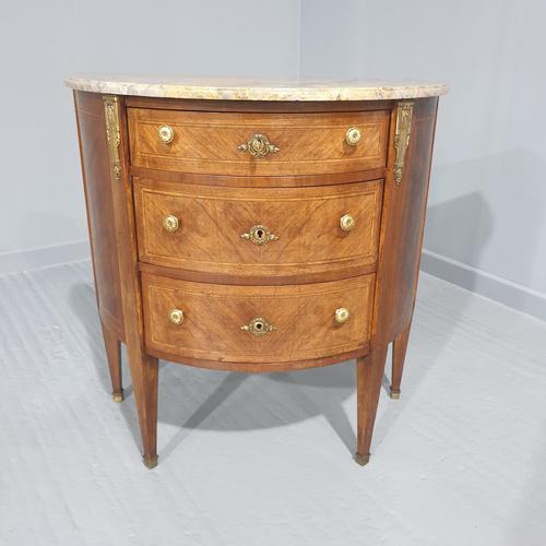 French Demi Loon Commode Chest of Drawers (1 of 10)