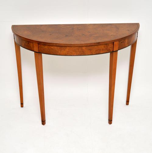 Antique Sheraton Style Pollard Oak Console Table (1 of 9) Antique Sheraton Style Pollard Oak Console Table (1 of 9)