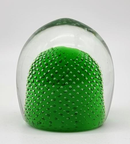 Jaffe Rose Glass Magnum Controlled Bubble Green Paperweight Czech Bohemia (1 of 6) Jaffe Rose Glass Magnum Controlled Bubble Green Paperweight Czech Bohemia (1 of 6)