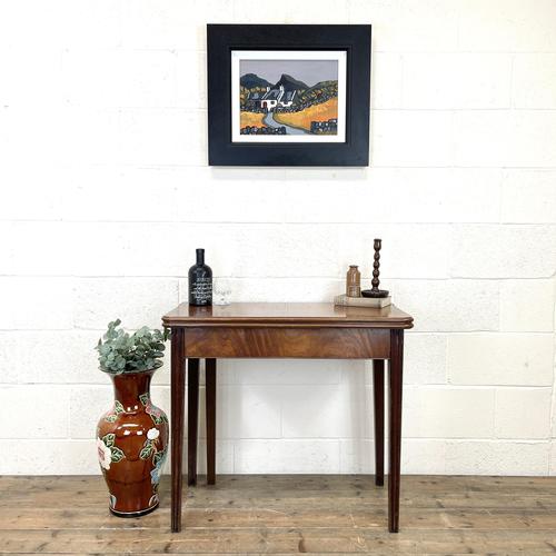 Antique Mahogany Fold Over Table (1 of 10) Antique Mahogany Fold Over Table (1 of 10)