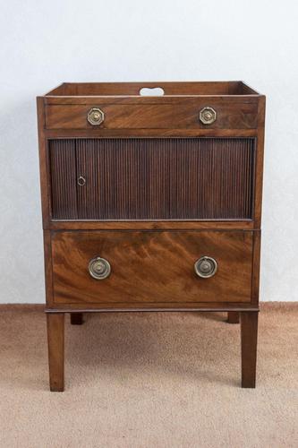 Late 18th Century Mahogany Bedside Cupboard (1 of 8)