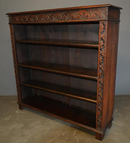Victorian Carved Oak Open Bookcase (1 of 3) Victorian Carved Oak Open Bookcase (1 of 3)