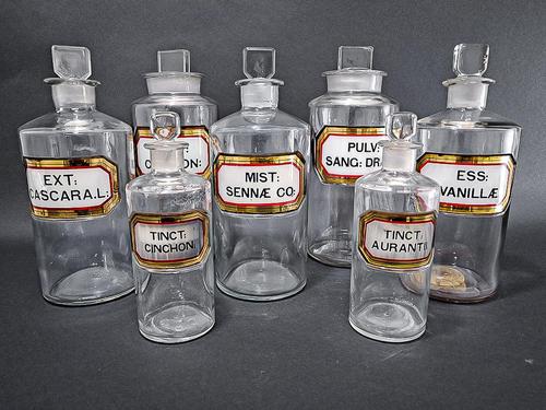 Set of 9 Apothecary Jars (1 of 7) Set of 9 Apothecary Jars (1 of 7)