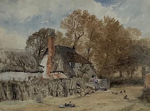 'lane Near Witley', Surrey, Birket Foster R.W.S. (1 of 6) 'lane Near Witley', Surrey, Birket Foster R.W.S. (1 of 6)