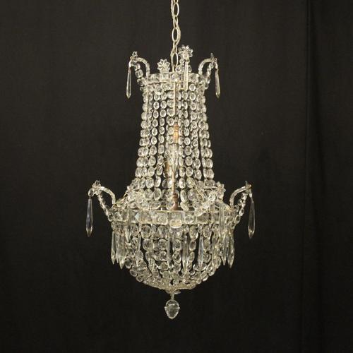 French Tent & Waterfall Antique Chandelier (1 of 10)