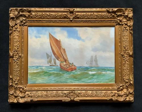 Att: William Boyce 19th Century Sailing Smack Seascape Watercolour Painting (1 of 11) Att: William Boyce 19th Century Sailing Smack Seascape Watercolour Painting (1 of 11)