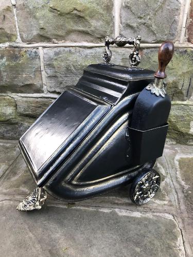 Antique Toleware Coal Scuttle Bin (1 of 9)