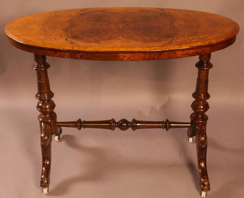 Victorian Burr Walnut Window Table (1 of 6) Victorian Burr Walnut Window Table (1 of 6)