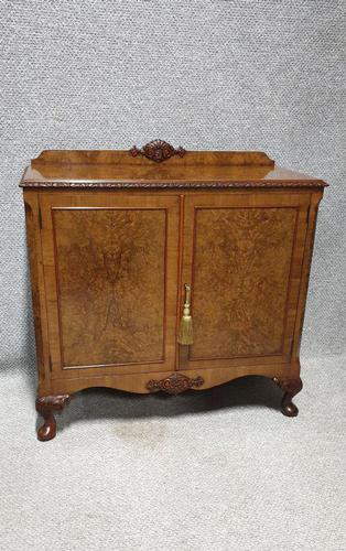 Burr Walnut Side Cabinet (1 of 7)