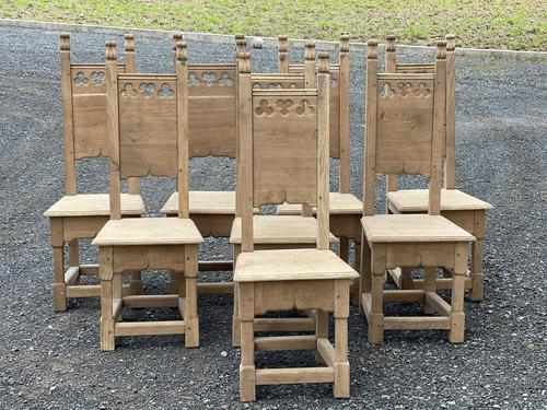 Set 8 Oak Farmhouse Dining Chairs (1 of 14) Set 8 Oak Farmhouse Dining Chairs (1 of 14)