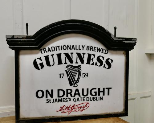 Traditional Large Guiness Hanging Pub Light 1950s (1 of 6)