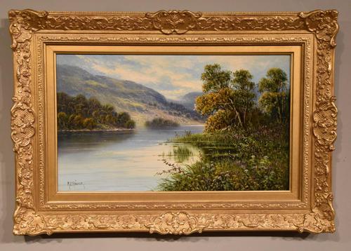 Oil Painting by M.C Hider "A Highland Loch" (1 of 5)