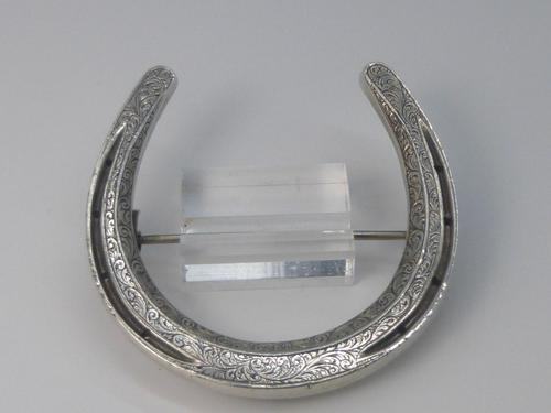 Victorian Silver Horse Shoe Brooch (1 of 7) Victorian Silver Horse Shoe Brooch (1 of 7)
