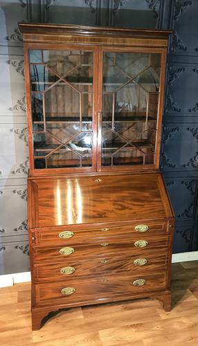 Georgian Mahogany Bureau Bookcase (1 of 17)