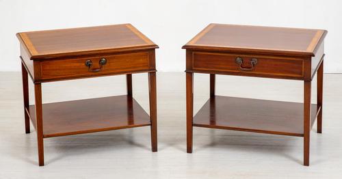 Pair of Georgian Style Mahogany End Tables (1 of 8)