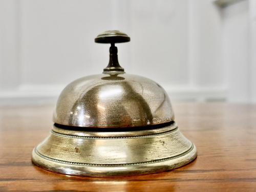 Victorian Brass Courtesy Counter Top Bell, Reception Desk Bell (1 of 5) Victorian Brass Courtesy Counter Top Bell, Reception Desk Bell (1 of 5)