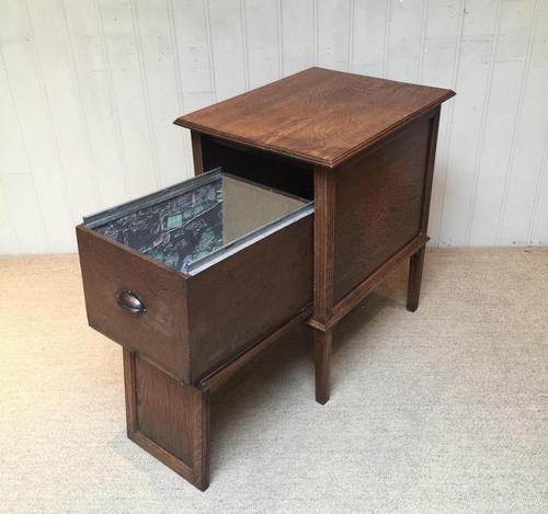 Unusual Oak Filing Cabinet (1 of 10)