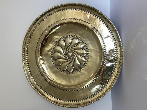 Large Antique Circular Brass Alms Dish (1 of 6) Large Antique Circular Brass Alms Dish (1 of 6)