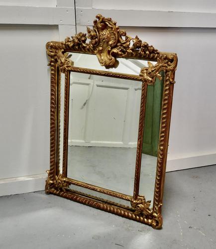 Stunning Napoleon III French Cushion Mirror (1 of 7)