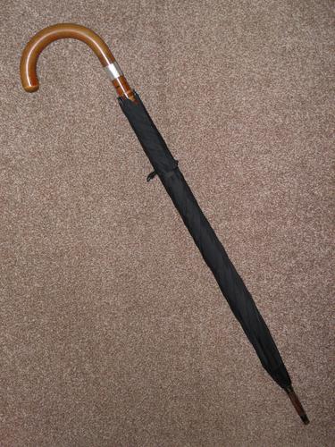 Vintage Hallmarked Silver 1930 Walking Length Umbrella by Brigg, London (SWAINE ADENEY) (1 of 14) Vintage Hallmarked Silver 1930 Walking Length Umbrella by Brigg, London (SWAINE ADENEY) (1 of 14)