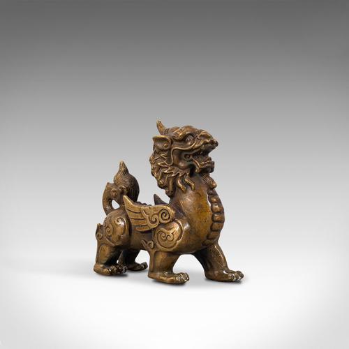 Small Antique Pixiu Figure, Oriental, Brass, Mythological, Statue, Victorian (1 of 12) Small Antique Pixiu Figure, Oriental, Brass, Mythological, Statue, Victorian (1 of 12)