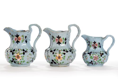 Set of Three Graduated Victorian Urban Wear Jugs (1 of 4) Set of Three Graduated Victorian Urban Wear Jugs (1 of 4)