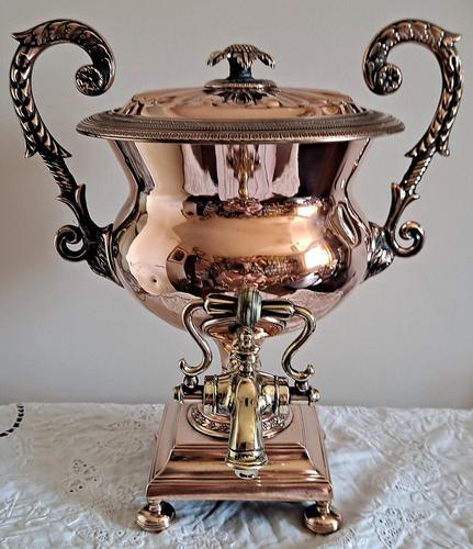 Antique English Late Georgian Copper Tea Urn / Samovar (1 of 16)