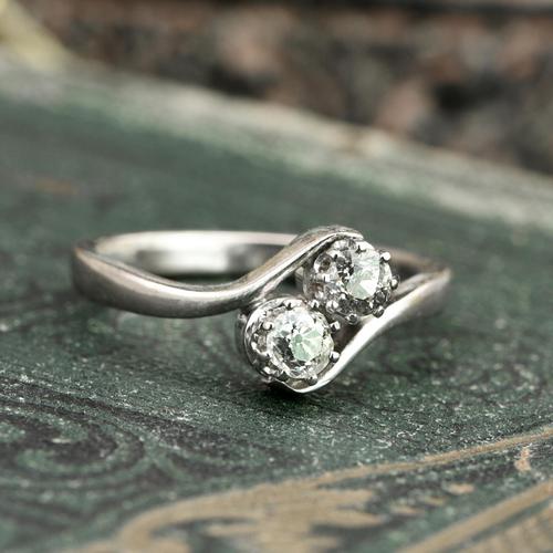 The Toi Et Moi Dial Old European Cut Vintage Diamond Ring (1 of 7) The Toi Et Moi Dial Old European Cut Vintage Diamond Ring (1 of 7)