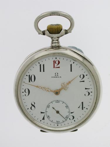 Silver 0.800 Omega Open Face Pocket Watch Swiss 1900 (1 of 7) Silver 0.800 Omega Open Face Pocket Watch Swiss 1900 (1 of 7)
