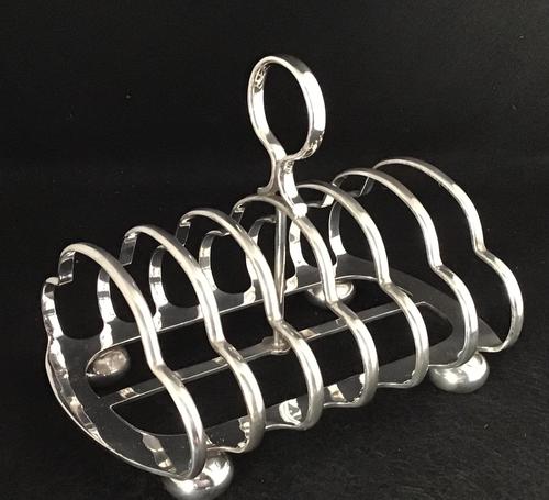 Walker & Hall Large Silver Plated 7 Bar Toast Rack (1 of 12) Walker & Hall Large Silver Plated 7 Bar Toast Rack (1 of 12)