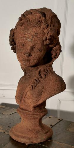 Weathered Iron Bust of a Woman (1 of 4)