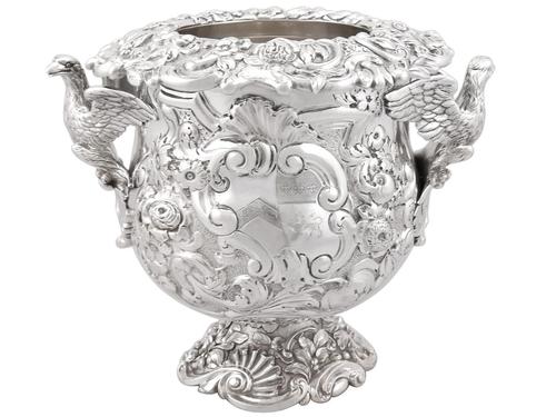 Antique George III Sterling Silver Wine Cooler (1 of 18) Antique George III Sterling Silver Wine Cooler (1 of 18)