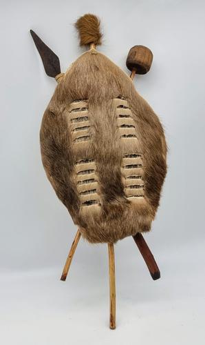 African Cow Hide Mini Zulu Shield (1 of 8) African Cow Hide Mini Zulu Shield (1 of 8)