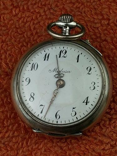 Antique Silver .800 Remontoir Cylindre 10 Rubis Case with Medusa Movement (1 of 6) Antique Silver .800 Remontoir Cylindre 10 Rubis Case with Medusa Movement (1 of 6)