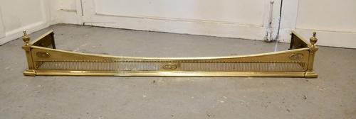 Superb Victorian Pierced Brass Fender (1 of 5) Superb Victorian Pierced Brass Fender (1 of 5)