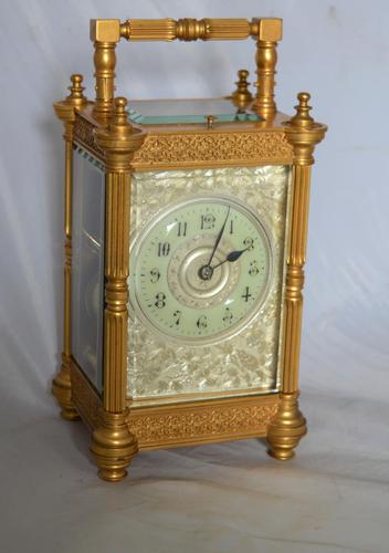 Strike Repeat Fretwork Carriage Clock (1 of 7)