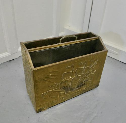 Brass Magazine Stand (1 of 5) Brass Magazine Stand (1 of 5)