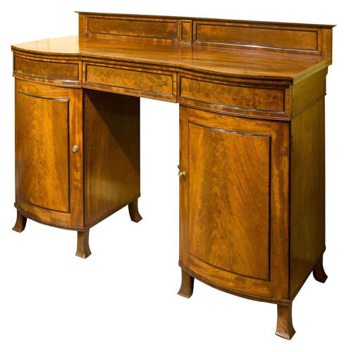 Regency Bow Fronted Mahogany Pedestal Sideboard (1 of 6) Regency Bow Fronted Mahogany Pedestal Sideboard (1 of 6)