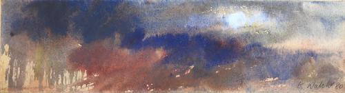 Original Watercolour 'Sunset, Richmond' by Ken Walch 1928-2017. Signed & Dated 1980 (1 of 1) Original Watercolour 'Sunset, Richmond' by Ken Walch 1928-2017. Signed & Dated 1980 (1 of 1)