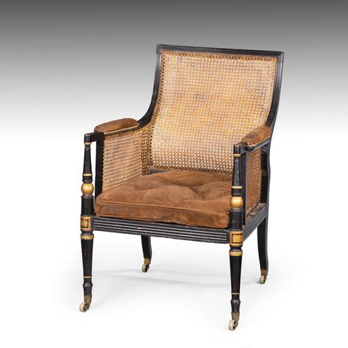 A Fine and Large Regency Period Bergere Chair (1 of 7) A Fine and Large Regency Period Bergere Chair (1 of 7)